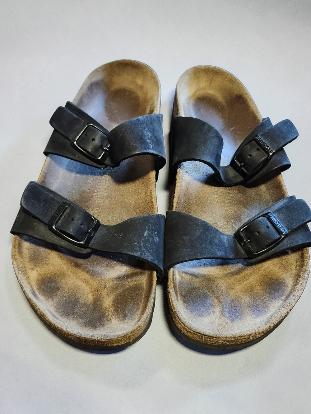 Birkenstock Black Two-Strap Sandals